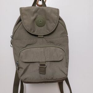 Kipling Queenie Khaki Backpack -  Like New
